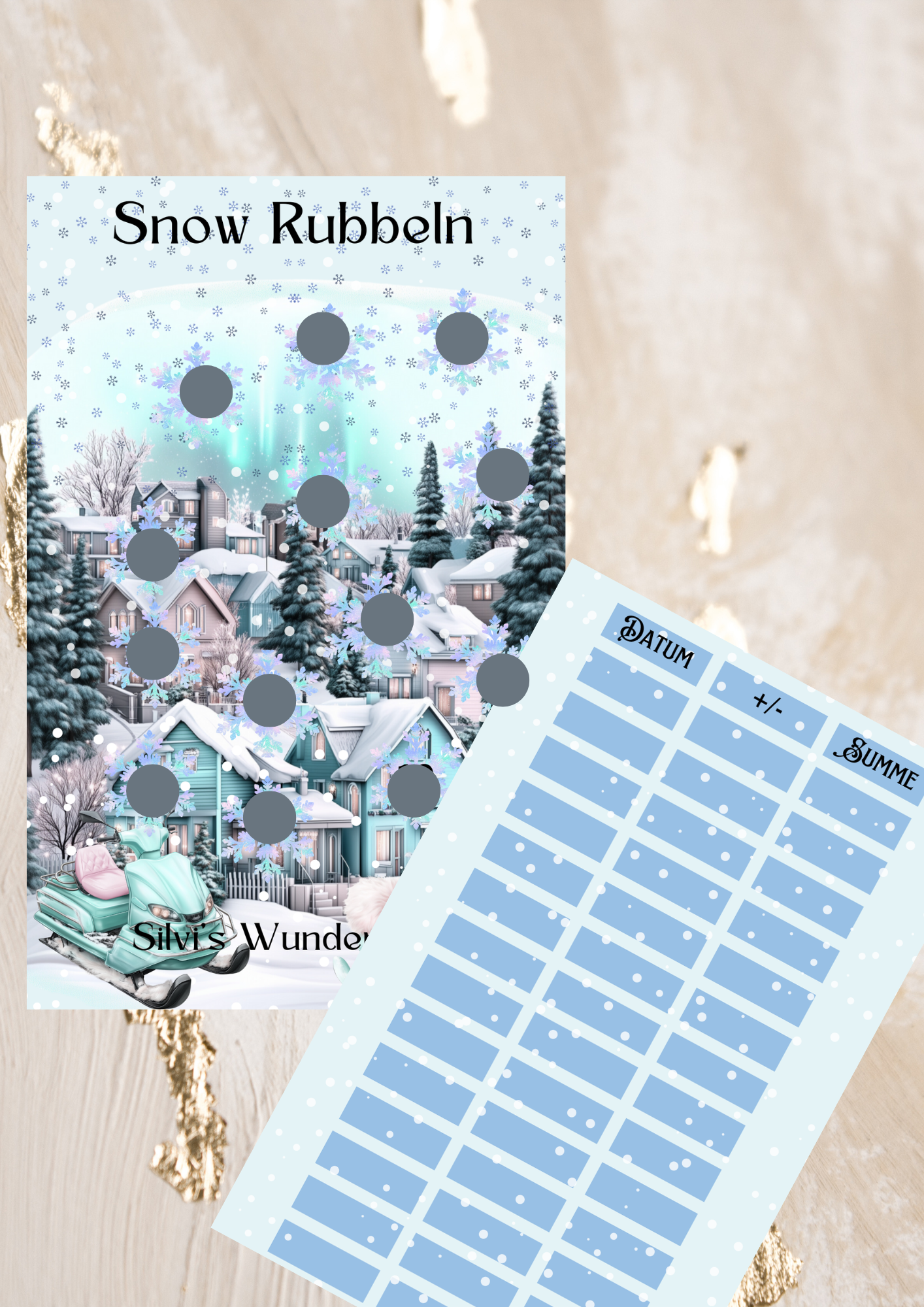 Snow Rubbeln