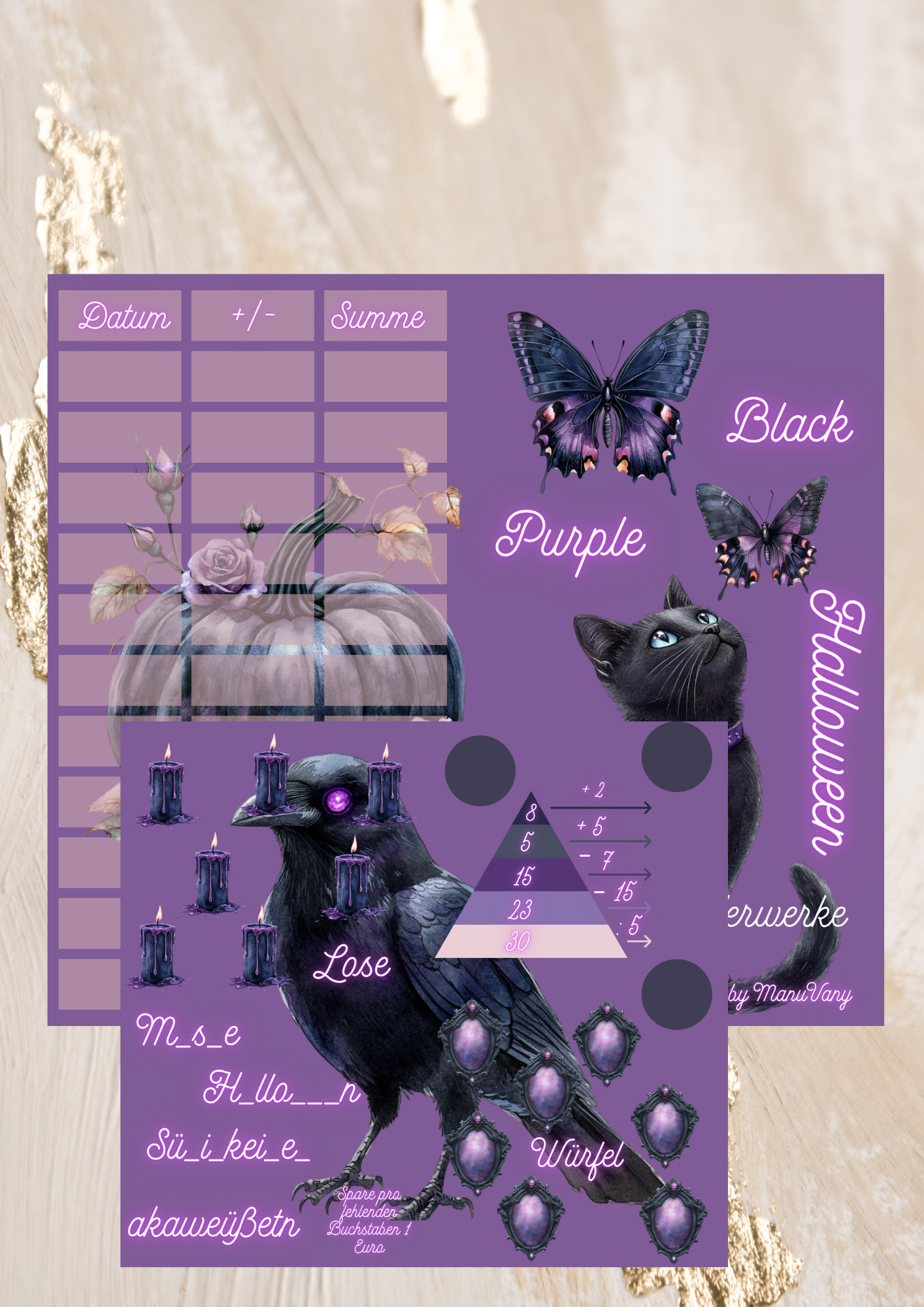 Black Purpel Helloween + extra Tracker